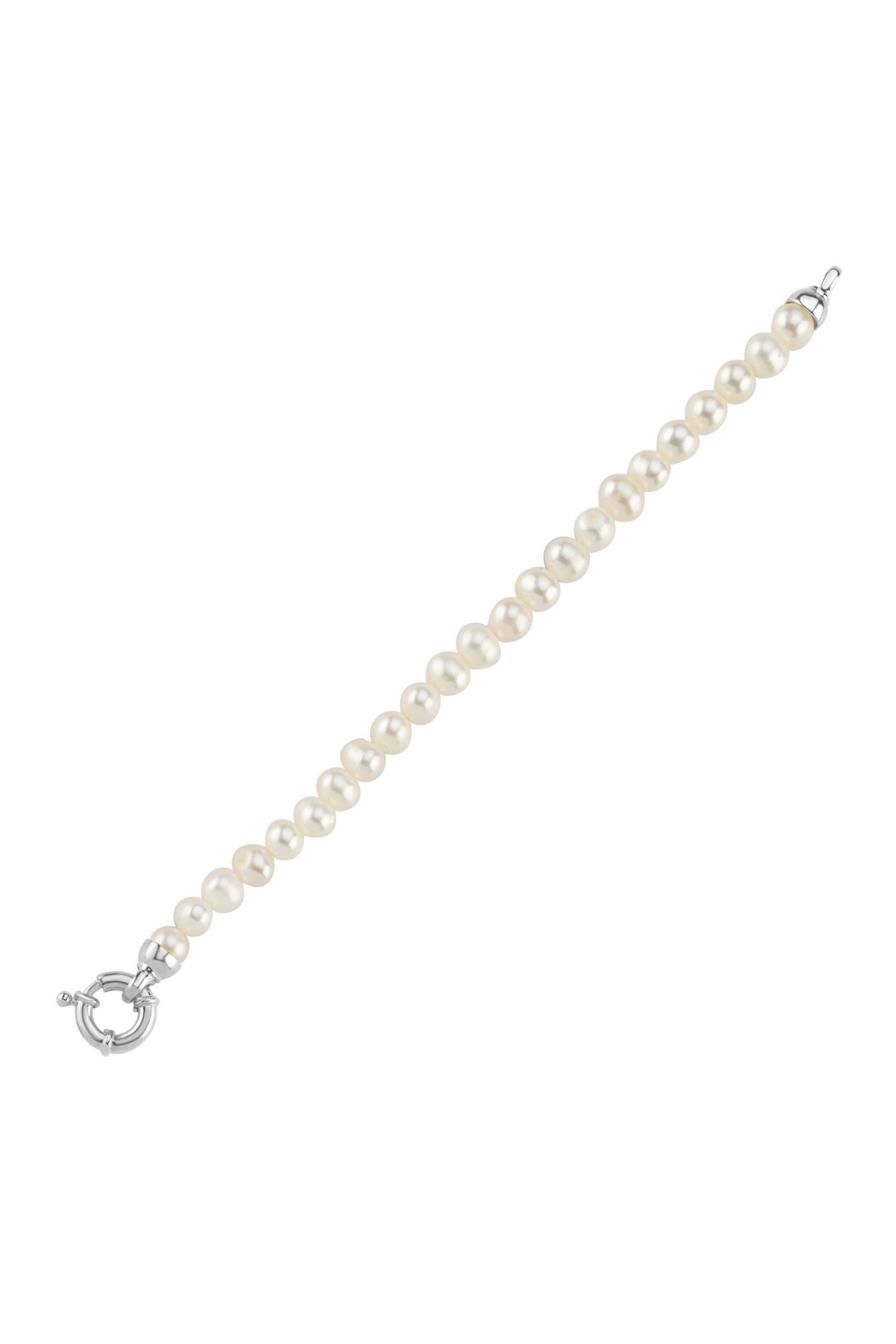 Halka kilitli doğal inci bileklik, doğal inci detaylarıyla şık bir tasarım, doğal pearl bracelet.