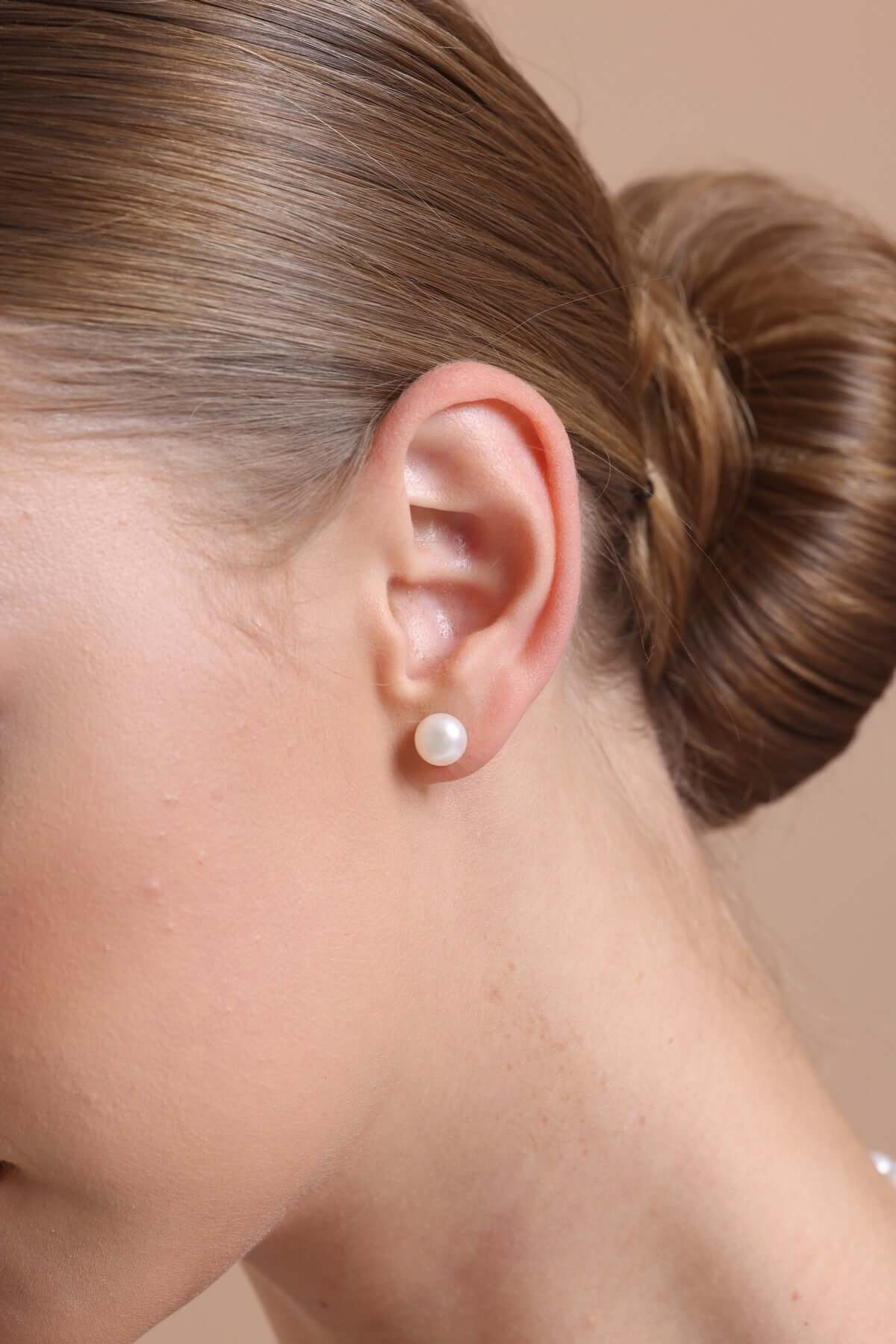 Sıralı Doğal İnci Küpe Kolye İkili Set | | Birinci1926