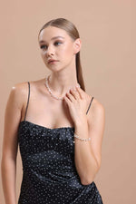 Sallantılı Doğal İnci Kolye Bileklik İkili Set | | Birinci1926