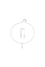 Doğal İnci Choker Küpe Kolye İkili Set | | Birinci1926