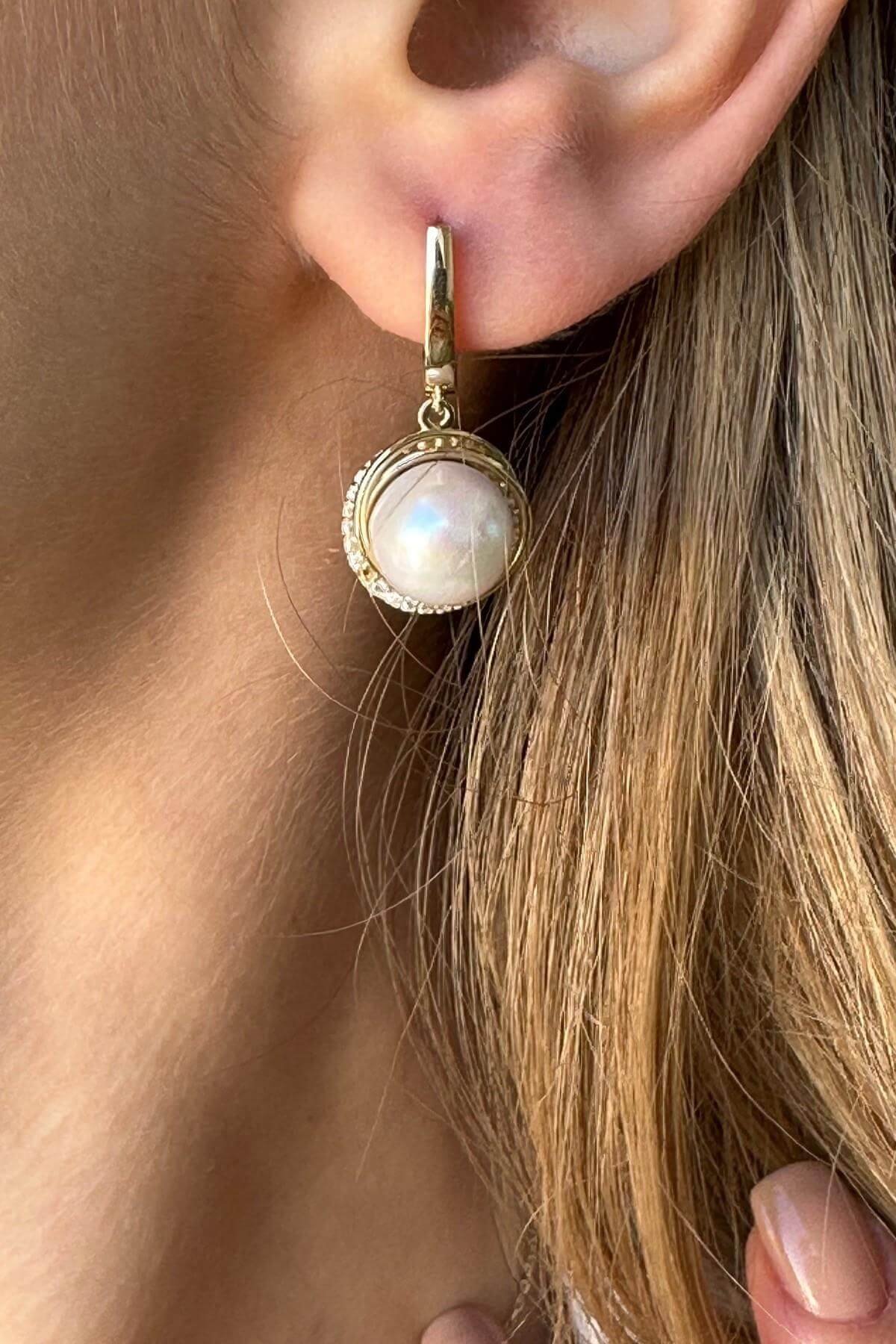 Doğal İnci Küpe Kolye Yüzük Üçlü Set | | Birinci1926