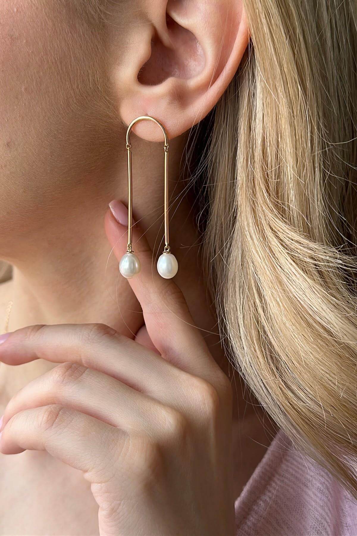 Doğal İnci Sallanan Küpe | | Birinci1926