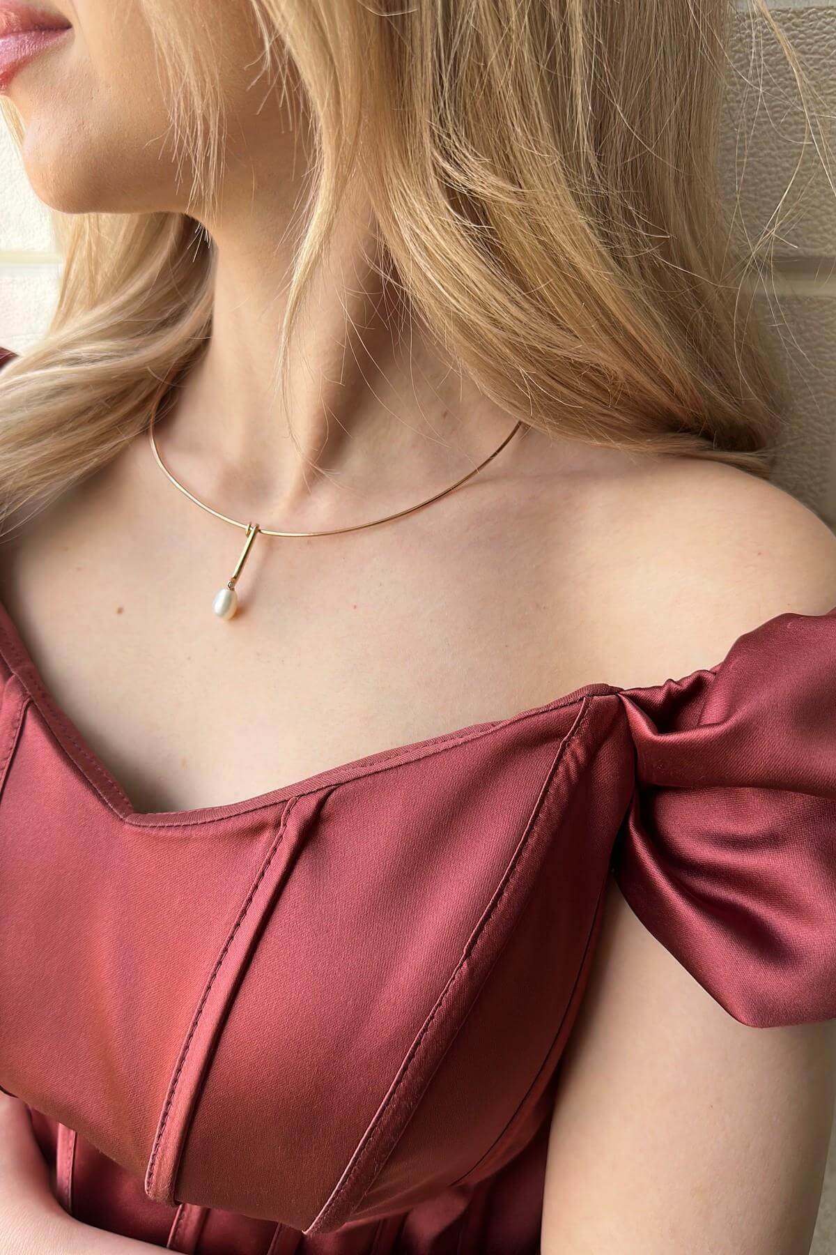 Choker Model Doğal İnci Kolye | | Birinci1926