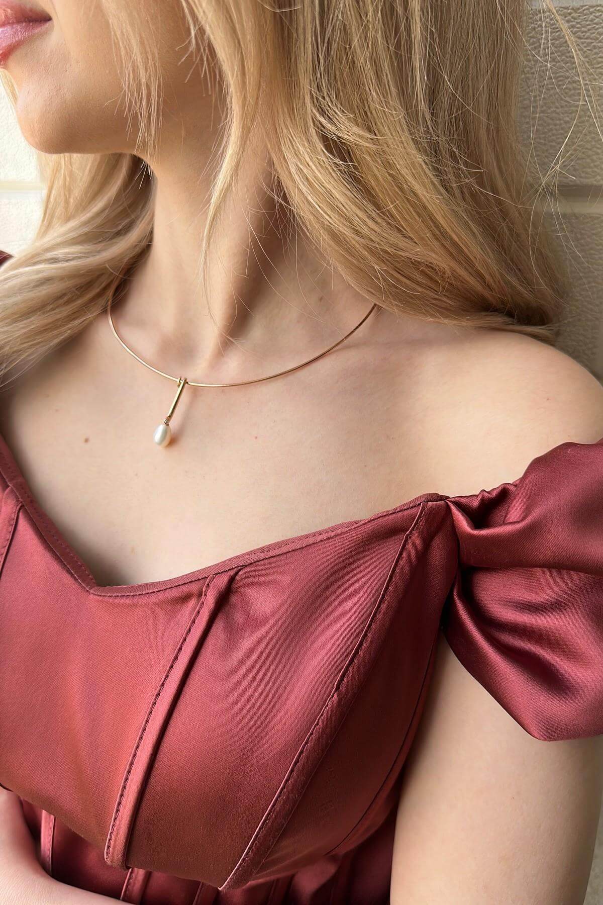 Choker Model Doğal İnci Kolye | | Birinci1926