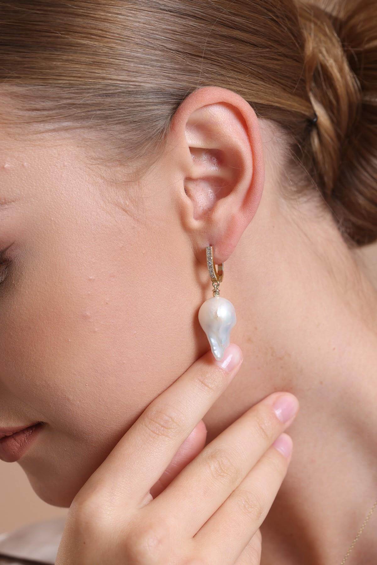 Barok Doğal İnci Küpe | | Birinci1926