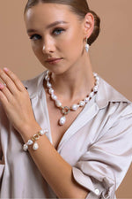 Halka Kilitli Barok Doğal İnci Kolye | | Birinci1926