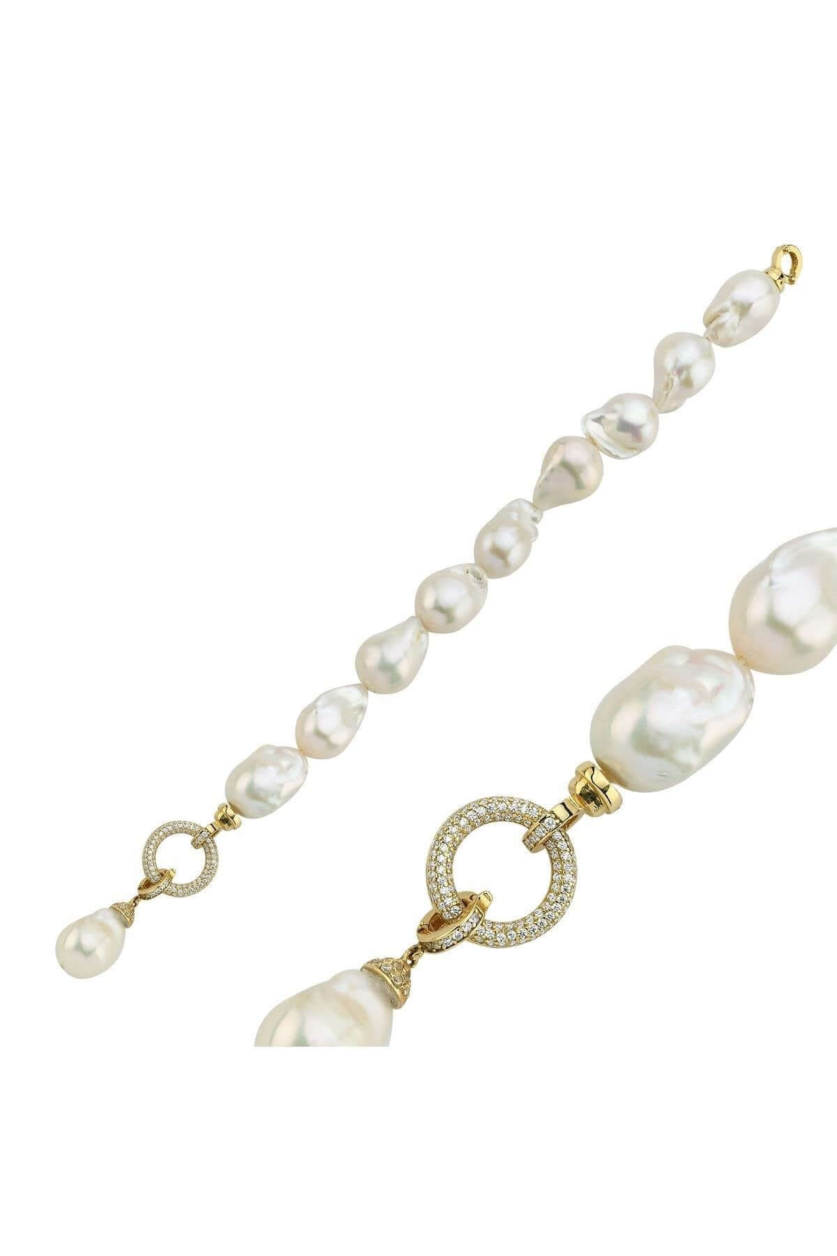 Halka Kilitli Barok Doğal İnci Bileklik | | Birinci1926