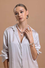 Halka Kilitli Barok Doğal İnci Kolye | | Birinci1926