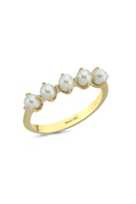 İnce Tırnak Beş Doğal İncili Yüzük | | Birinci1926