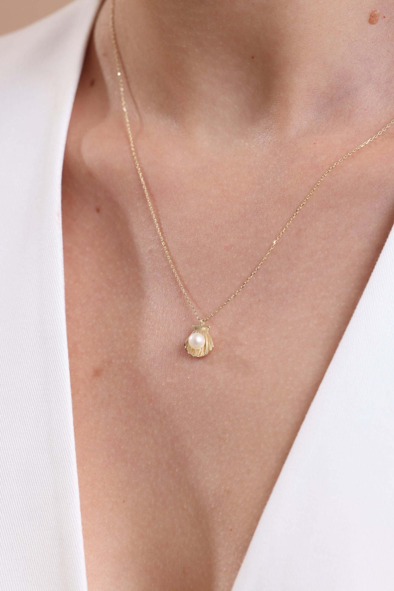 İstiridye Doğal İnci Küpe Kolye Yüzük Üçlü Set | | Birinci1926