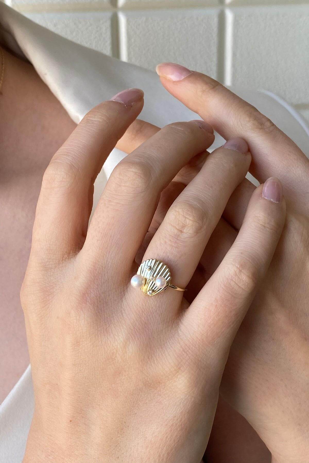 İstiridye Doğal İnci Yüzük | | Birinci1926