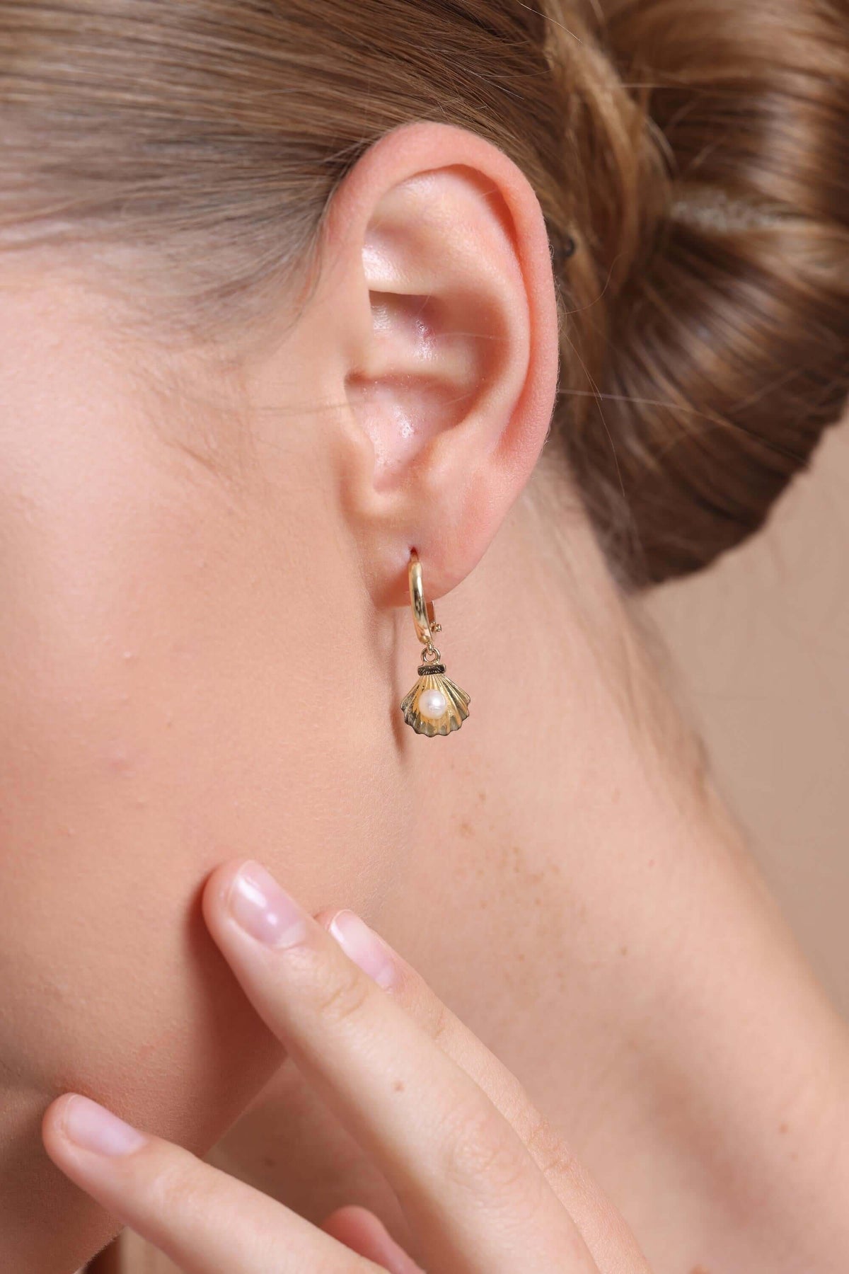 İstiridye Doğal İnci Küpe Kolye Yüzük Üçlü Set | | Birinci1926