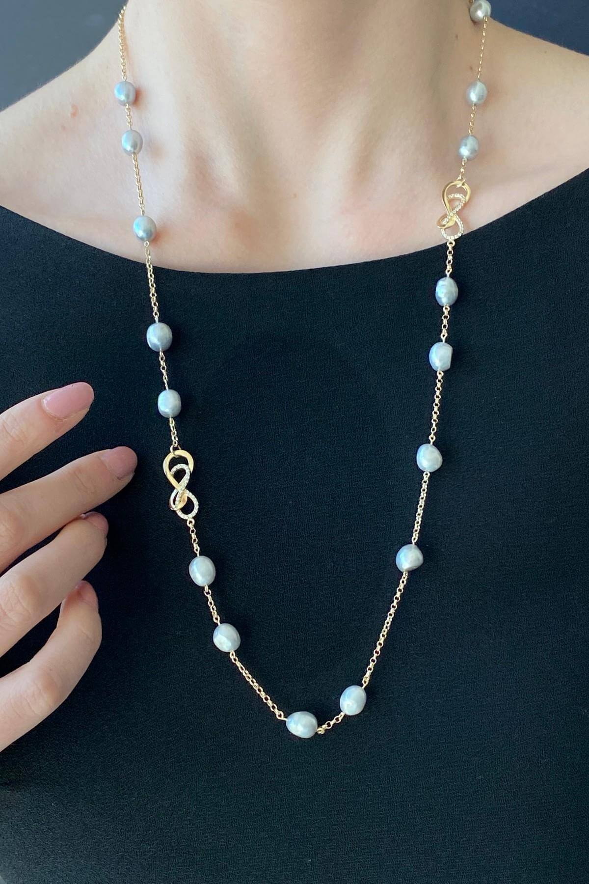 Sonsuzluk Barok Doğal İnci Kolye | | Birinci1926