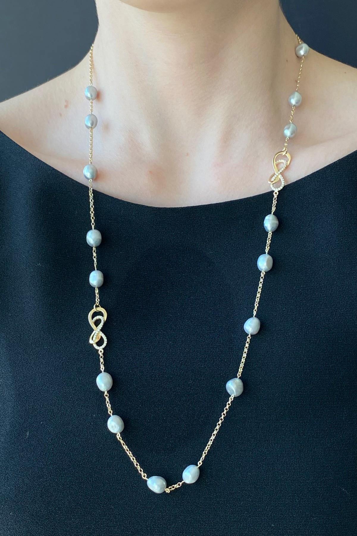 Sonsuzluk Barok Doğal İnci Kolye | | Birinci1926