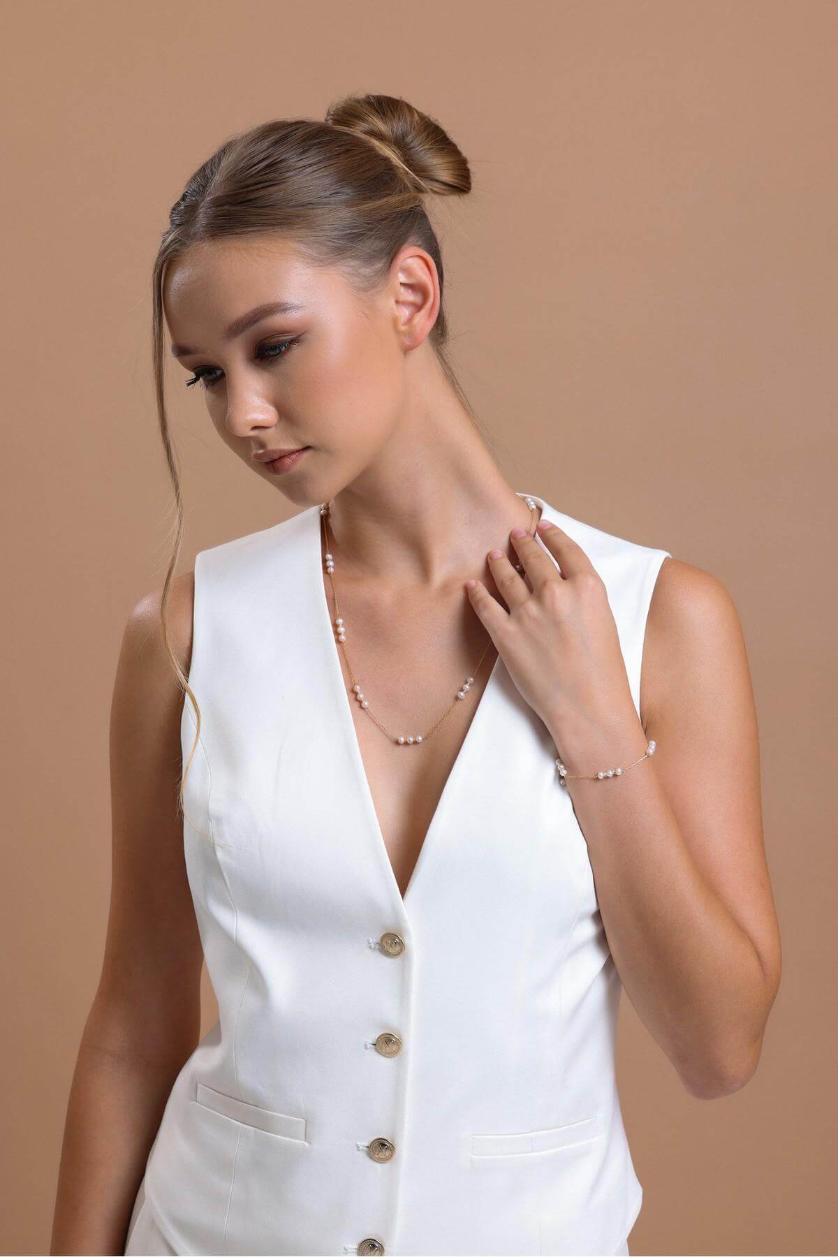 Üç Doğal İncili Dorika Toplu Kolye | | Birinci1926