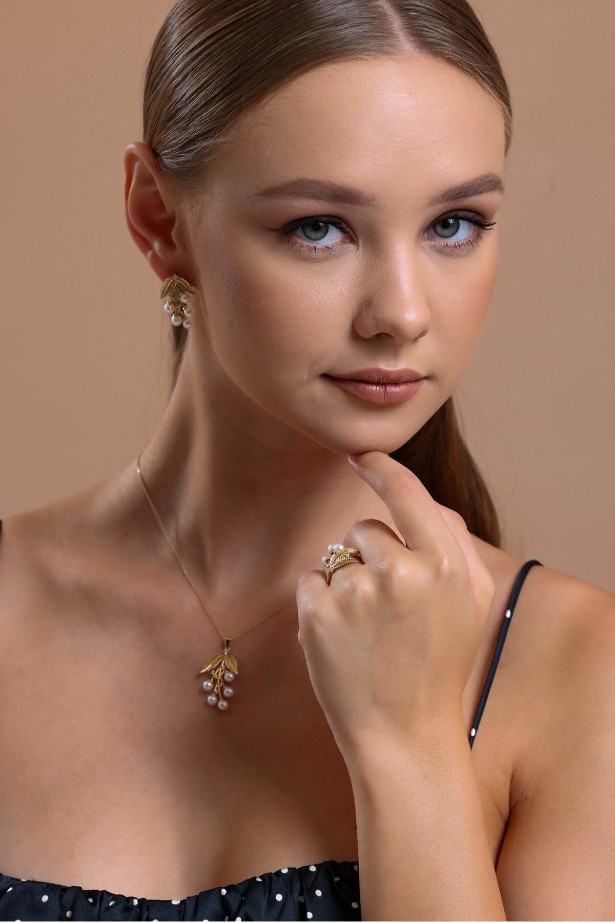 Zeytin Dalı Doğal İnci Kolye | | Birinci1926