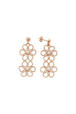 Çiçek Desenli Doğal İnci Küpe | | Birinci1926