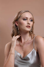 Çiçek Desenli Doğal İnci Küpe | | Birinci1926