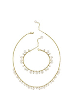 Doğal İnci Sallantılı Kolye Bileklik İkili Set | | Birinci1926