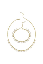 Doğal İnci Sallantılı Kolye Bileklik İkili Set | | Birinci1926