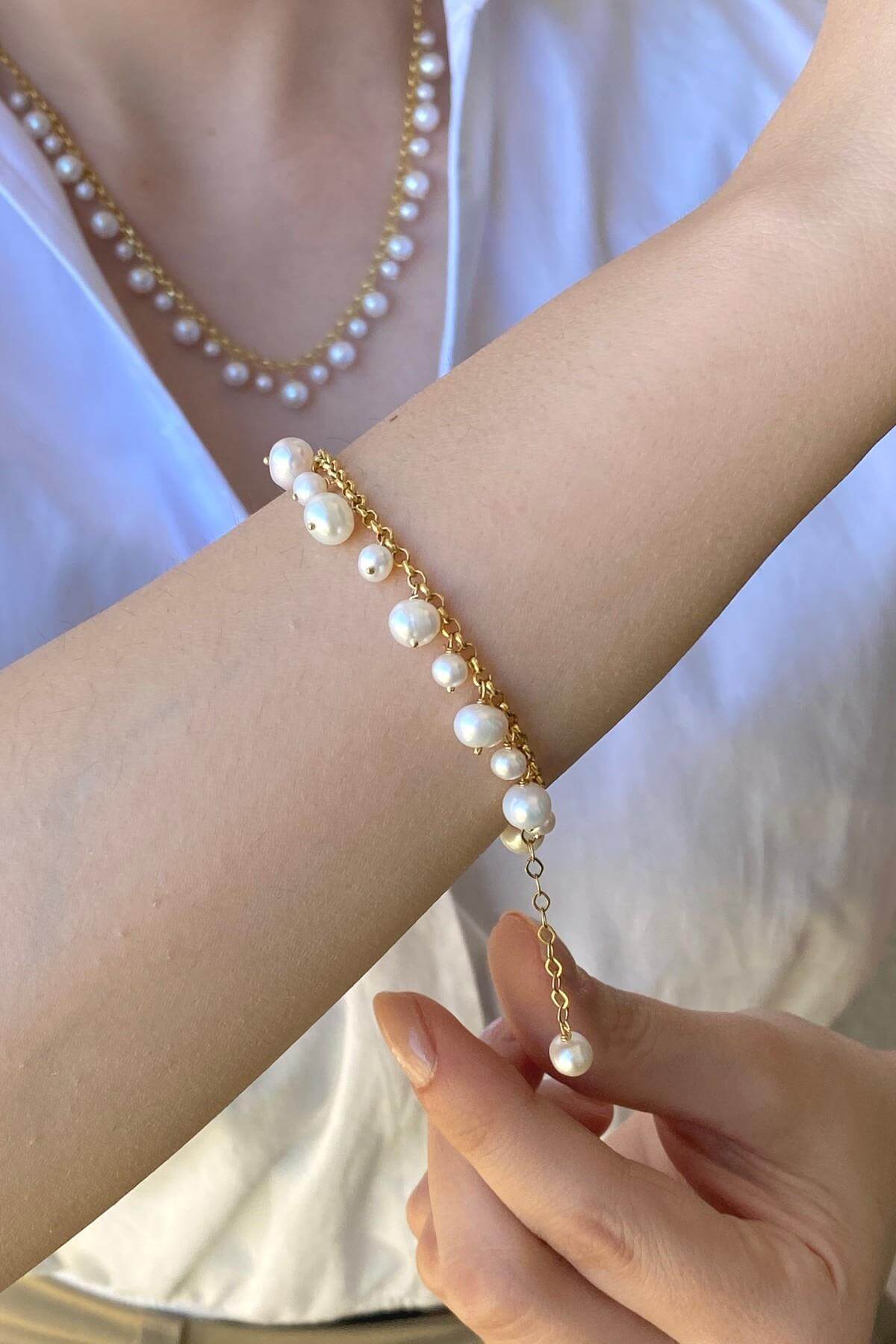 Doğal İnci Sallantıllı Bileklik | | Birinci1926