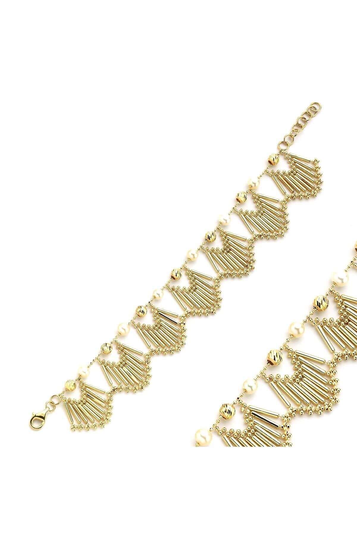 Doğal İncili Yelpaze Modelli Bileklik | | Birinci1926