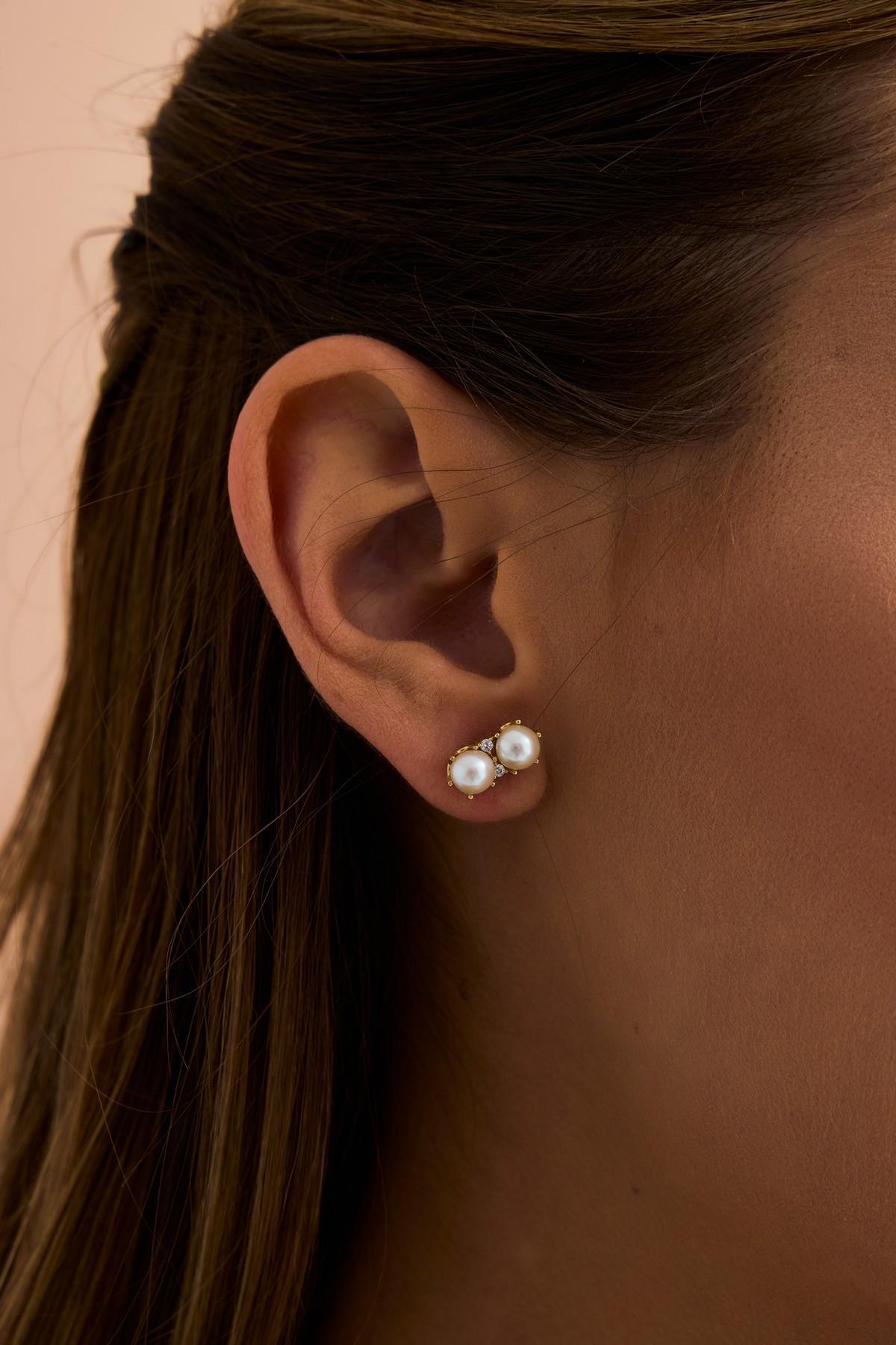 İkili Doğal İnci Küpe | | Birinci1926