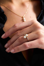 İkili Doğal İnci Yüzük | | Birinci1926