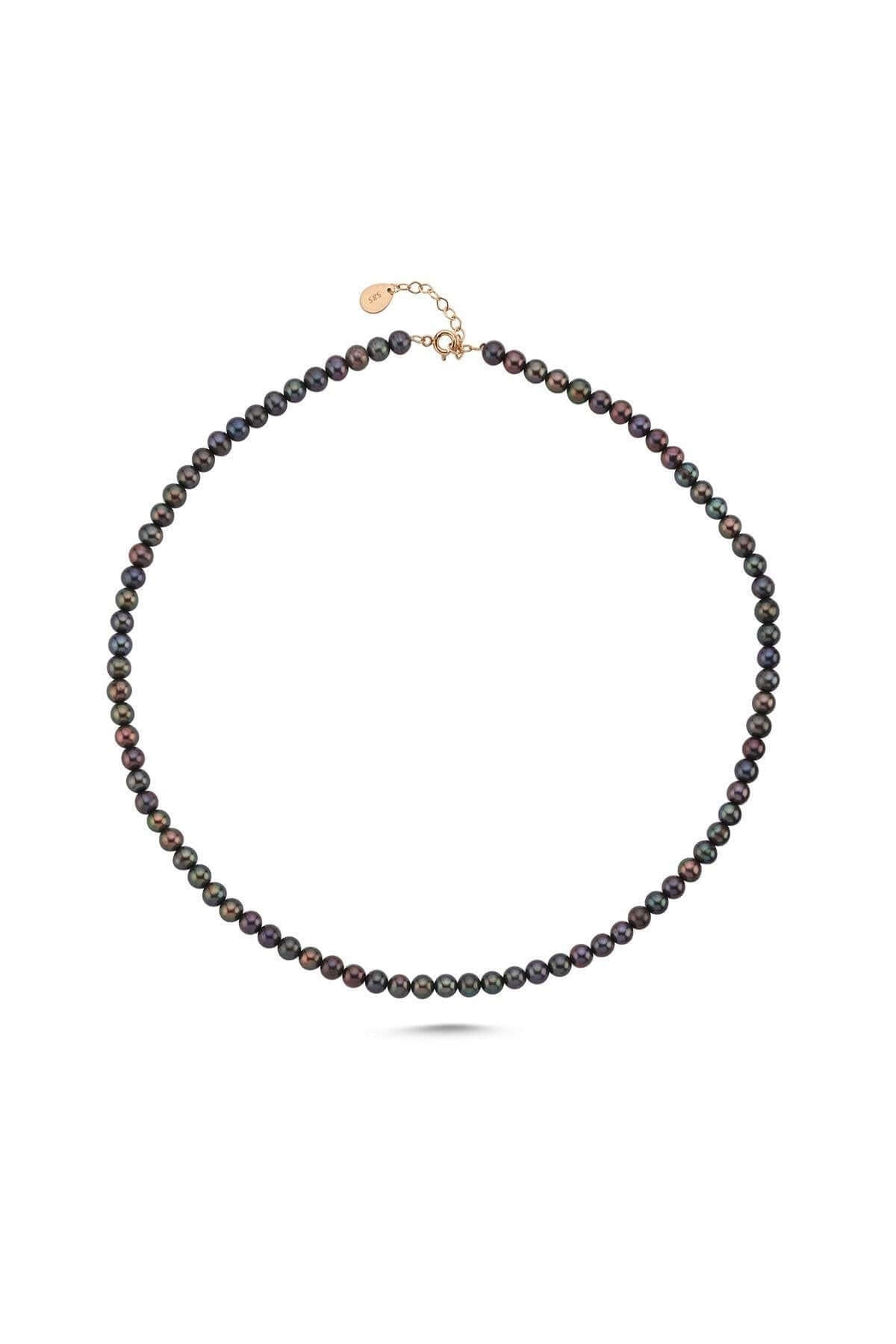 Siyah Doğal İnci Kolye | | Birinci1926