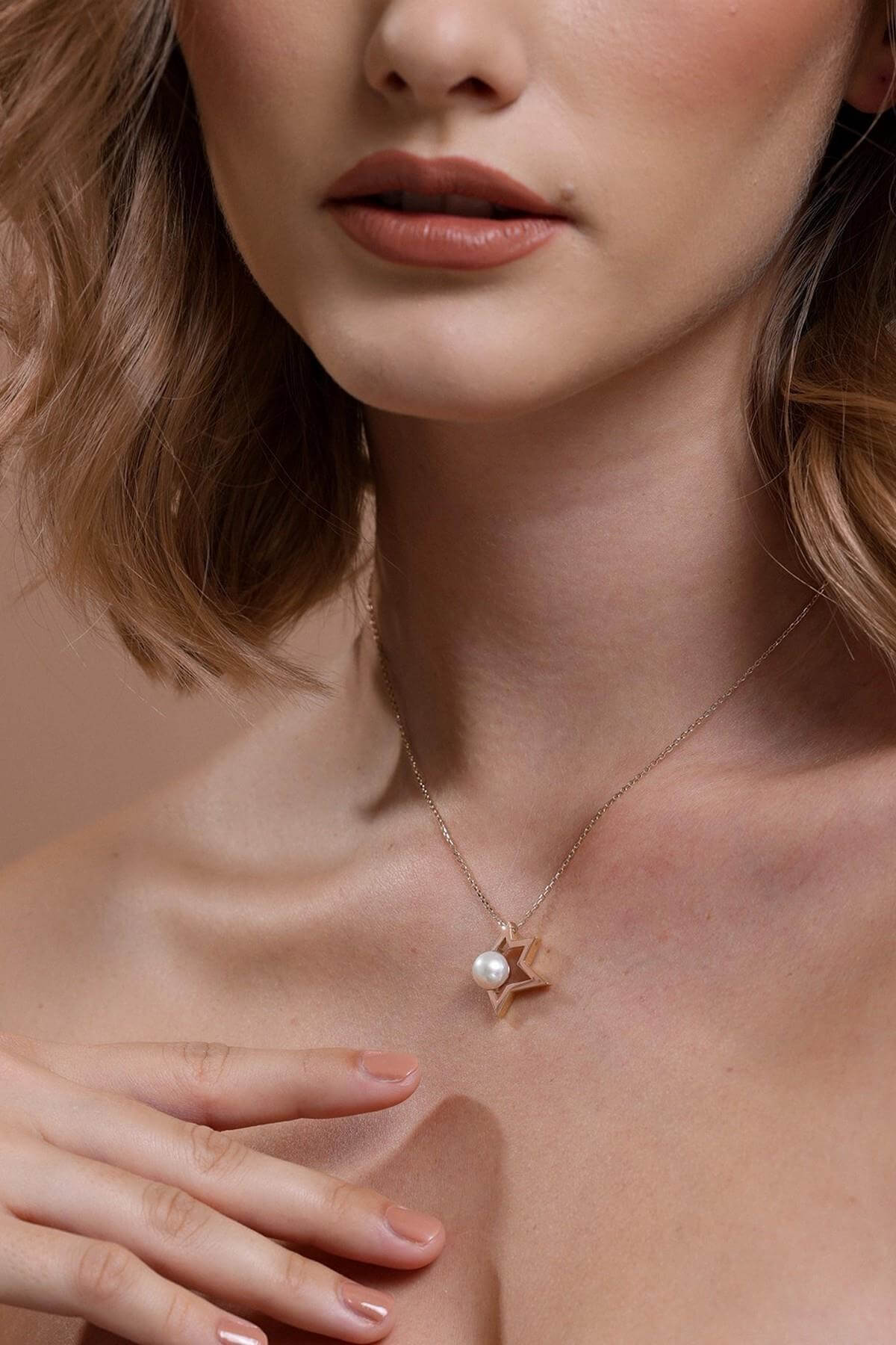 Yarım Yıldız Doğal İncili Kolye | | Birinci1926