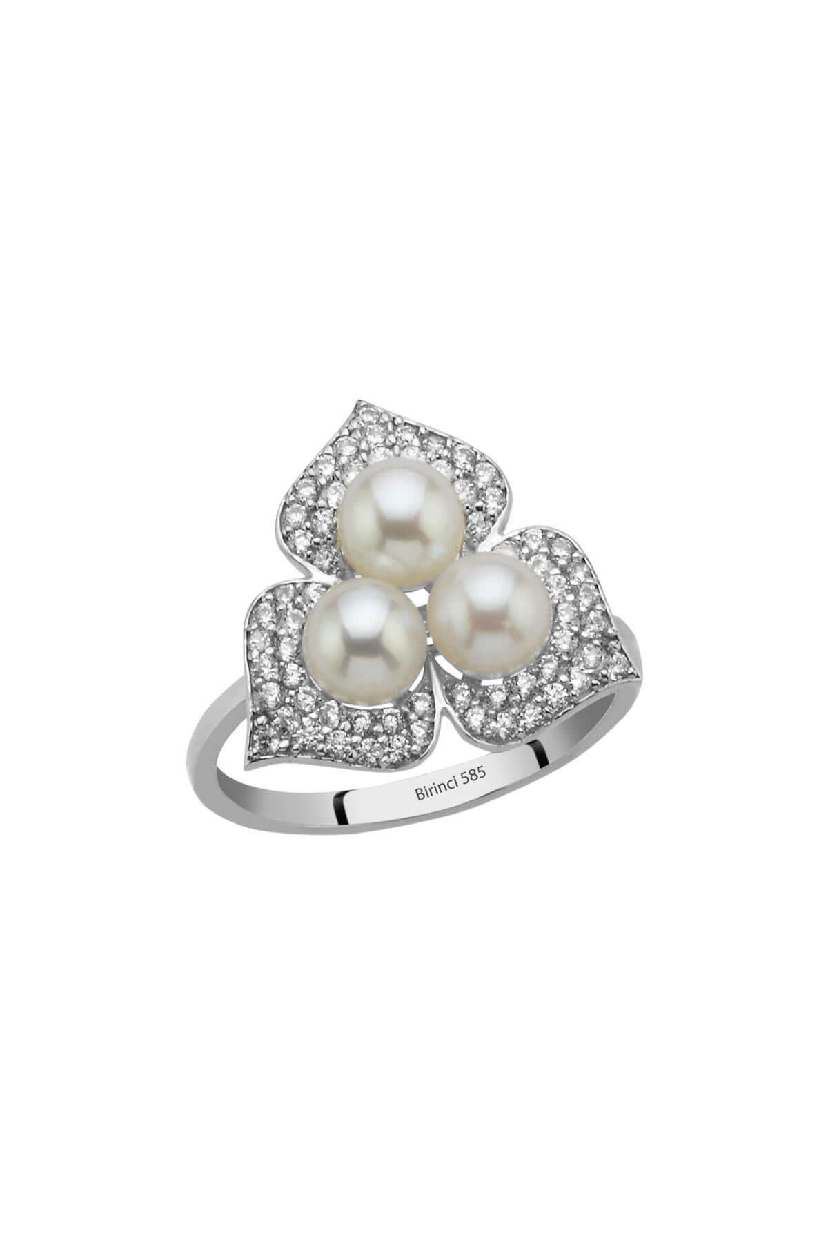 Zirkon Taşlı Doğal İnci Yüzük | | Birinci1926