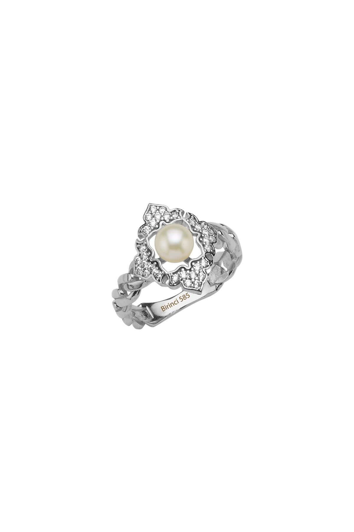 Baget Taşlı Doğal İnci Yüzük | | Birinci1926