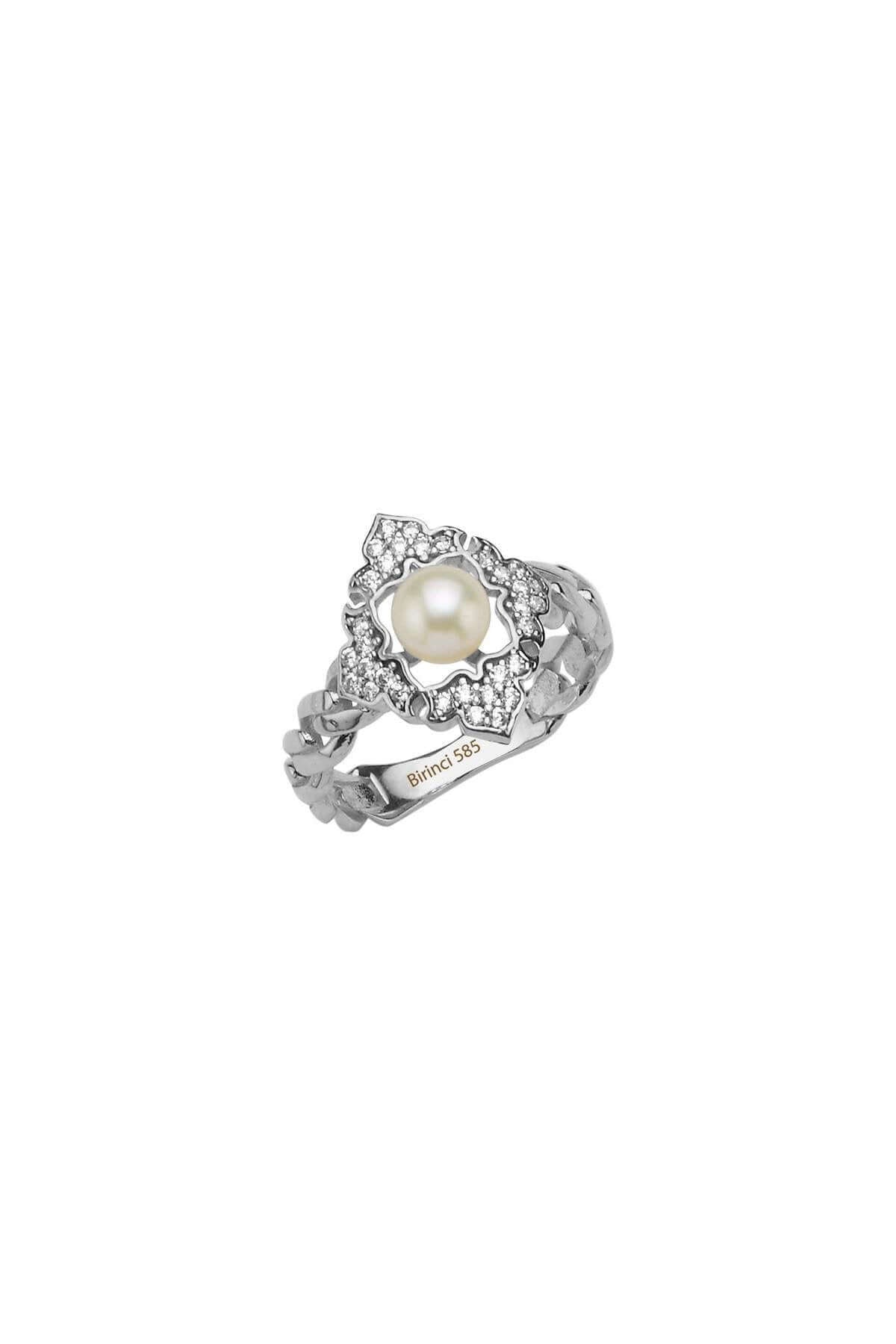 Baget Taşlı Doğal İnci Yüzük | | Birinci1926