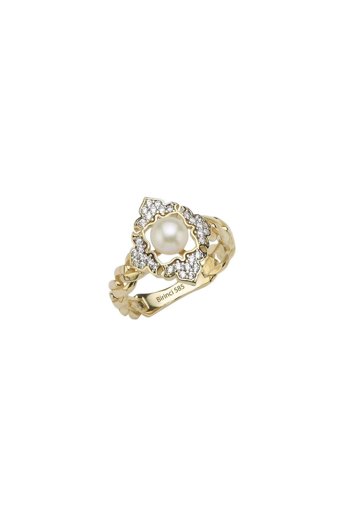 Baget Taşlı Doğal İnci Yüzük | | Birinci1926