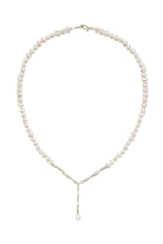 Baget Zirkon Taşlı Doğal İnci Kolye | | Birinci1926