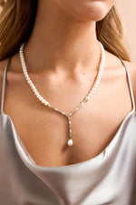 Baget Zirkon Taşlı Doğal İnci Kolye | | Birinci1926