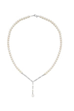 Baget Zirkon Taşlı Doğal İnci Kolye | | Birinci1926