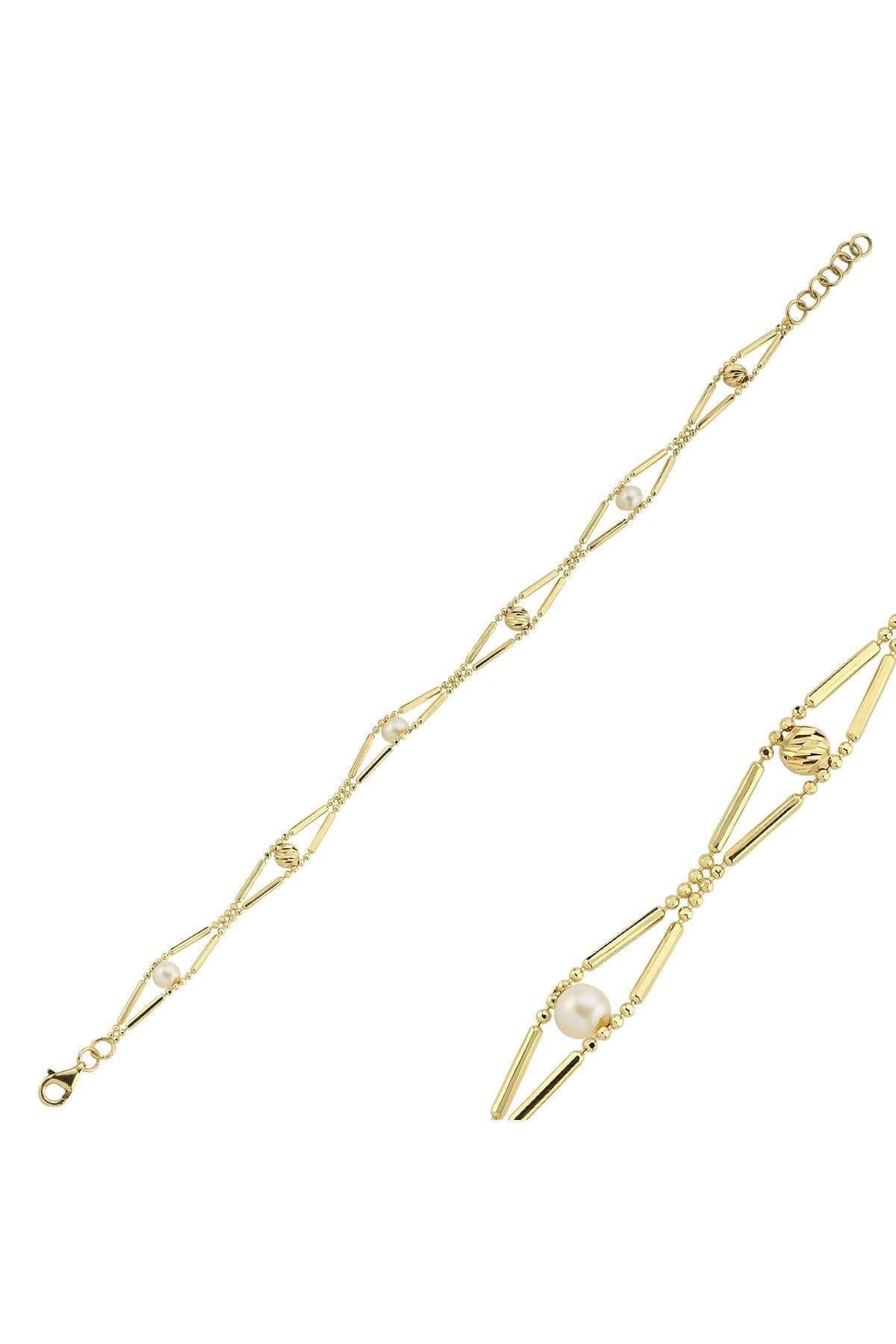 Baklava Dilimi Doriko Toplu Doğal İnci Bileklik | | Birinci1926