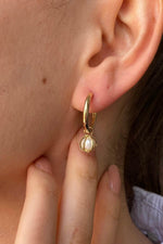 Büyük Halkalı Doğal İnci Küpe | | Birinci1926