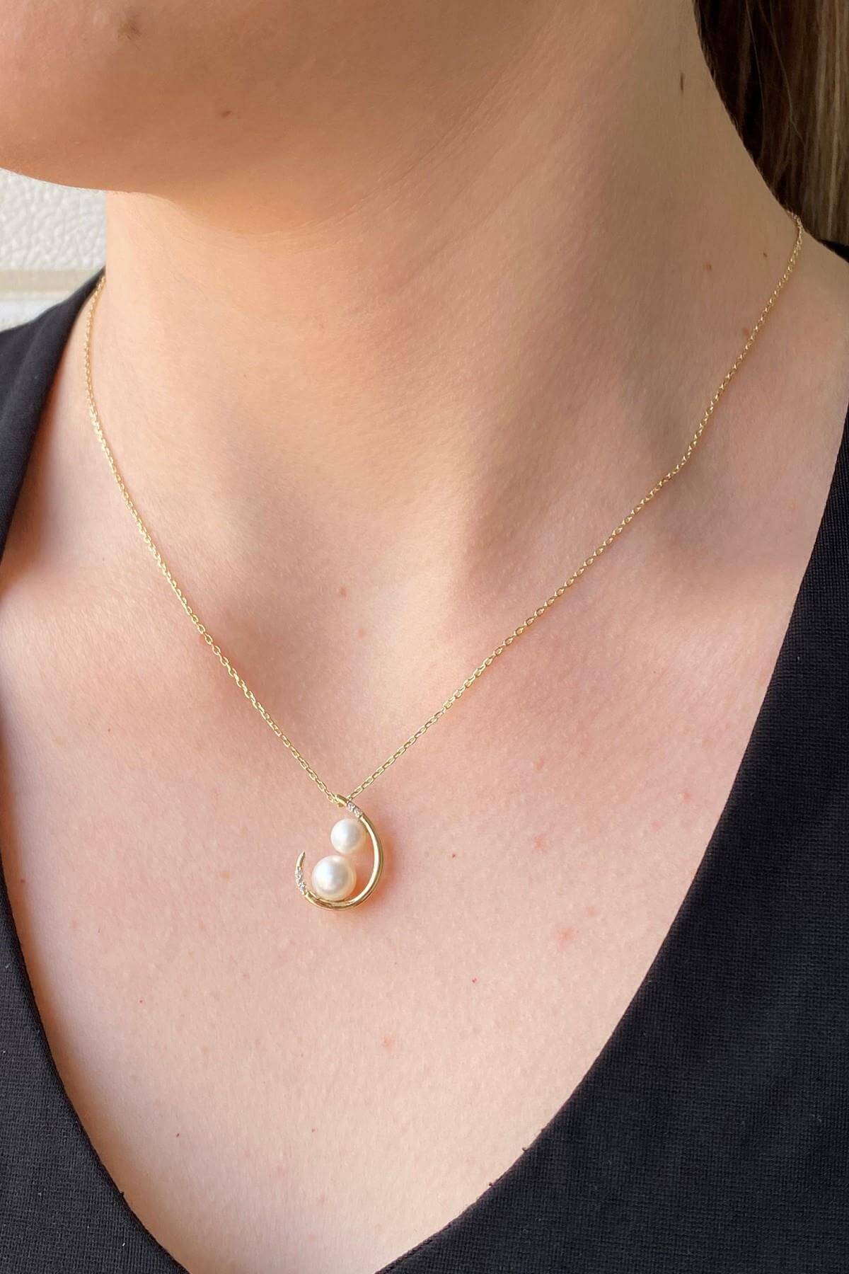 Çift Doğal İncili Kolye | | Birinci1926