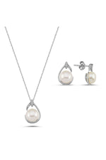 Damla Doğal İnci Küpe Kolye İkili Set | | Birinci1926