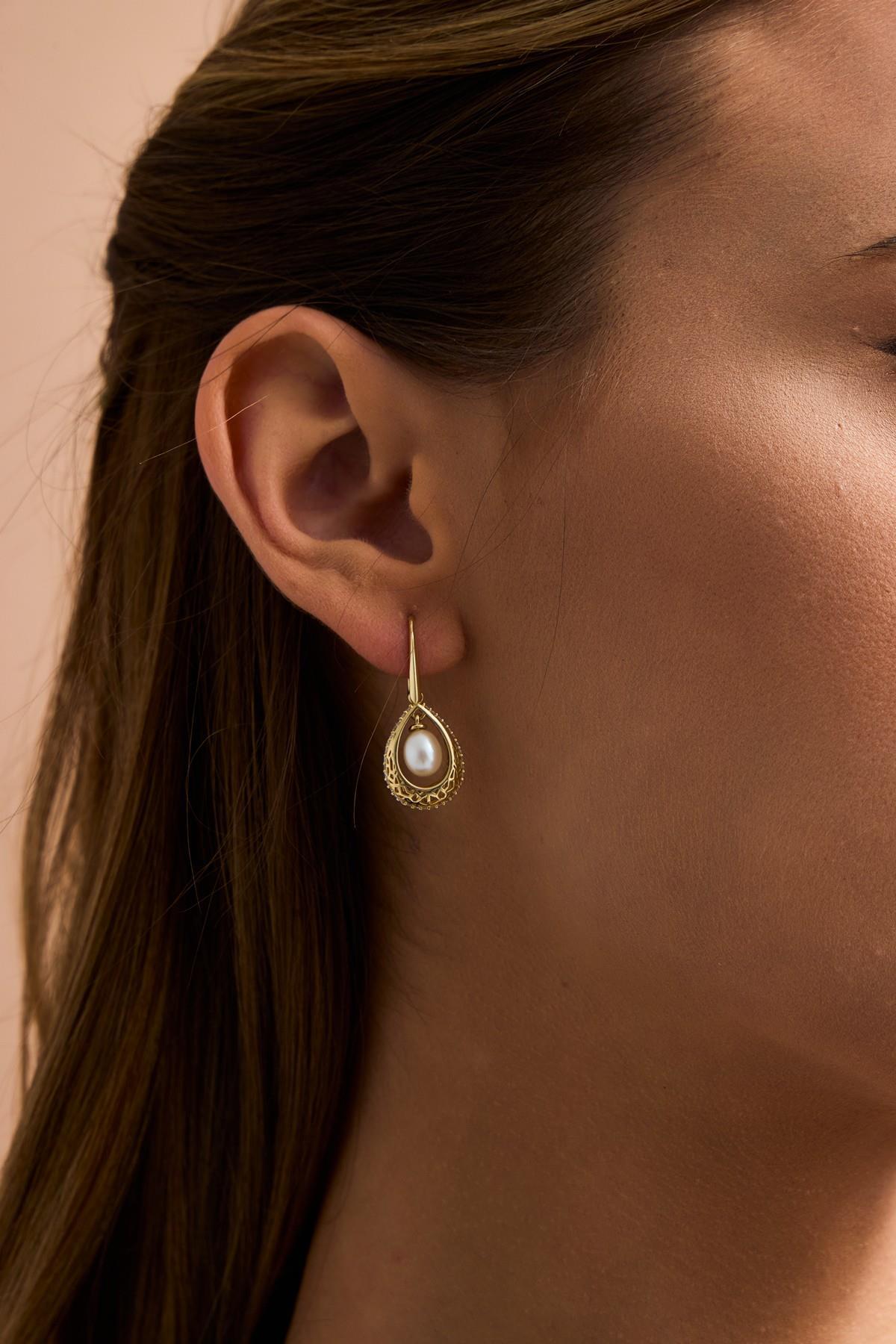 Damla Doğal İncili Küpe | | Birinci1926