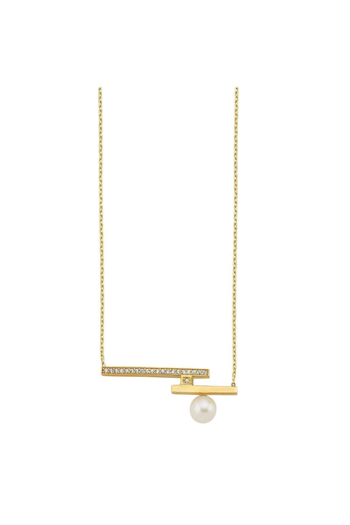 Doğal İnci Zirkon Taşlı Kolye | | Birinci1926