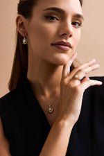 Doğal İncili Küpe Kolye Yüzük Üçlü Set | | Birinci1926