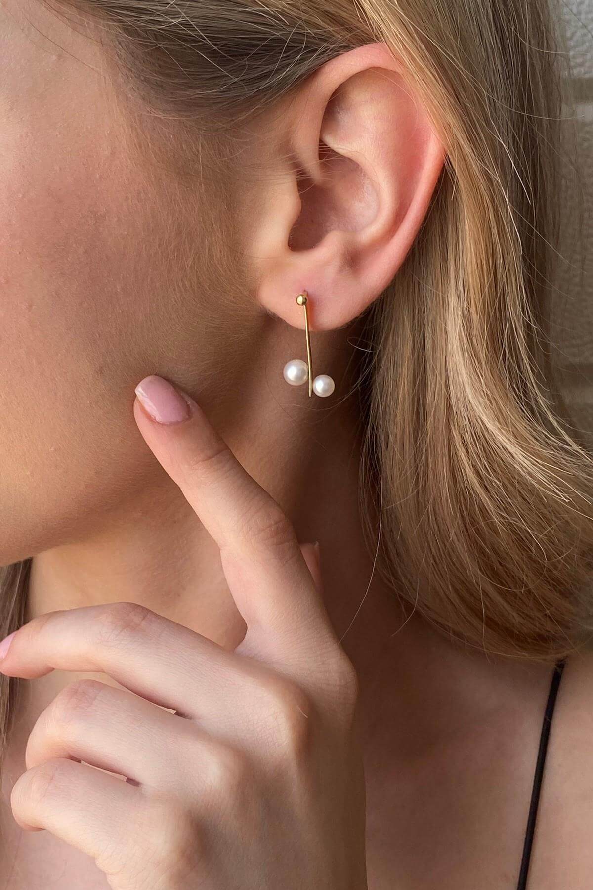 Doğal Tatlı Su İncisi Küpe | | Birinci1926