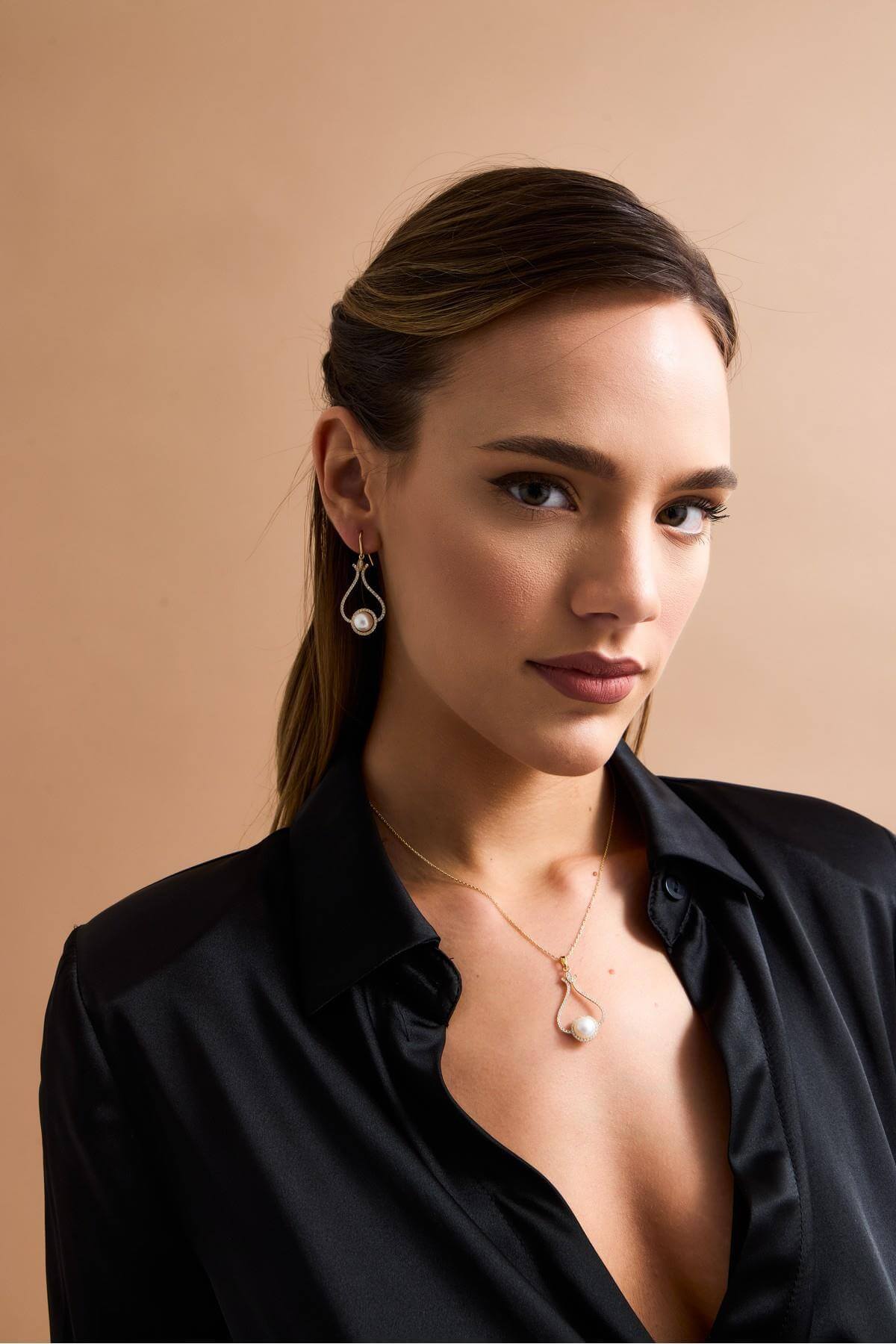 Lale Taşlı Doğal İnci Kolye | | Birinci1926