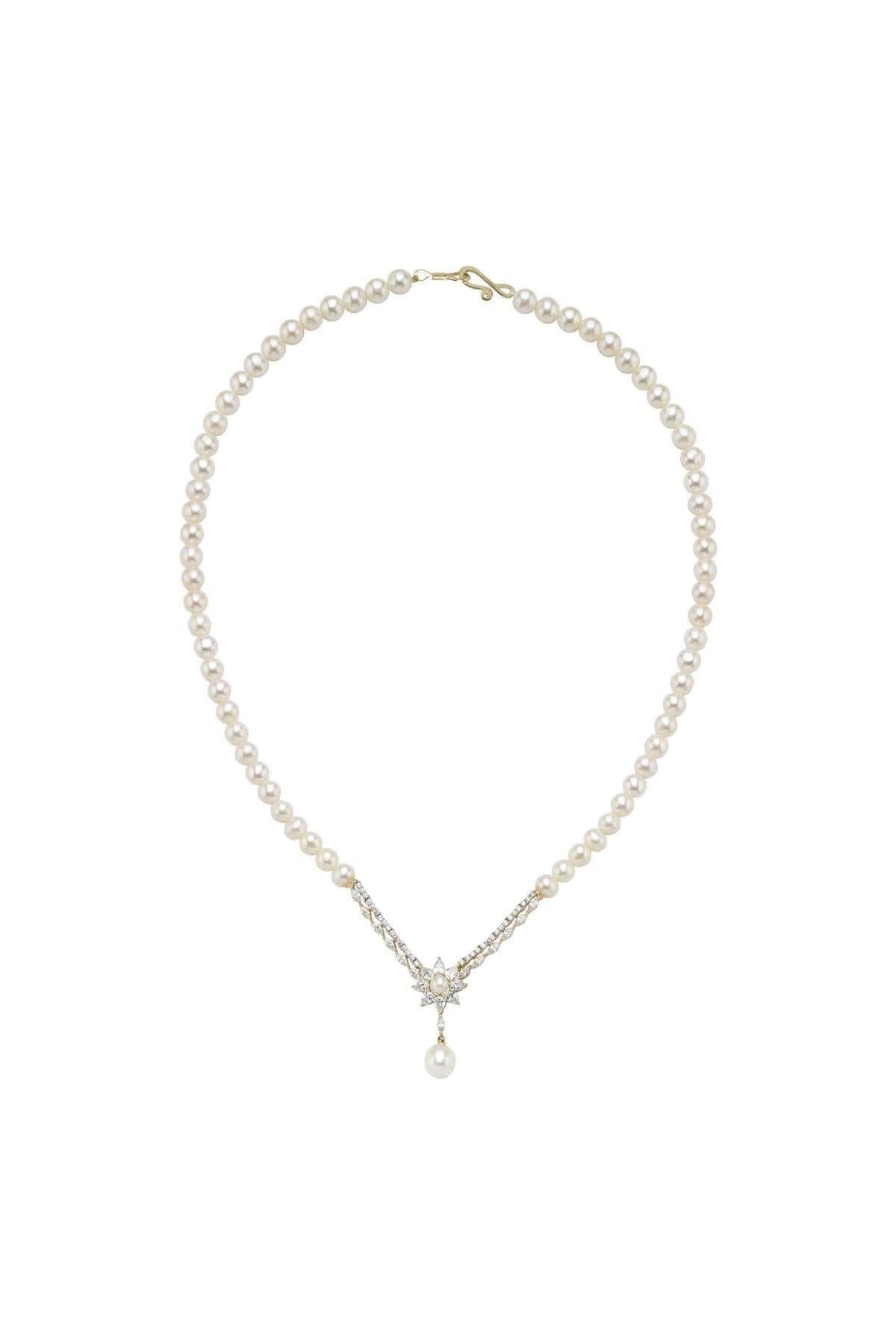 Papatya Modeli Doğal İnci Kolye | | Birinci1926