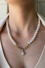 Rüzgar Gülü Doğal İnci Kolye | | Birinci1926