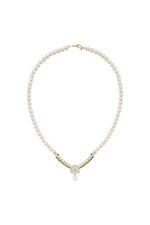 Üçgen Model Baget Taşlı Doğal İnci Kolye | | Birinci1926