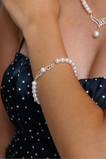 Yaprak Taşlı Doğal İnci Bileklik | | Birinci1926